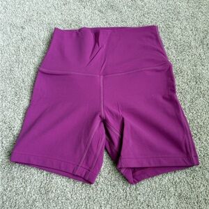 NWT Lululemon align high waist shorts 4 fuchsia pink purple